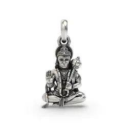 Silver Hanumanji pendant
