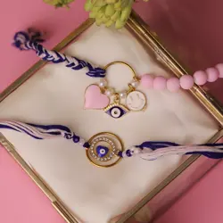 Evil Eye Charm Bhaiya Bhabhi Rakhi Set