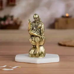 Brass Shirdi Sai Baba Statue   (7)